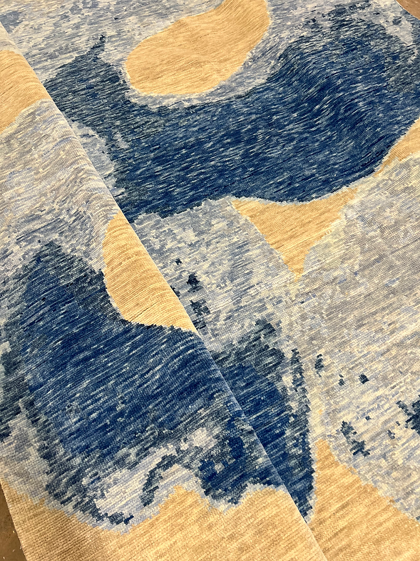 Blue Watercolor Rug