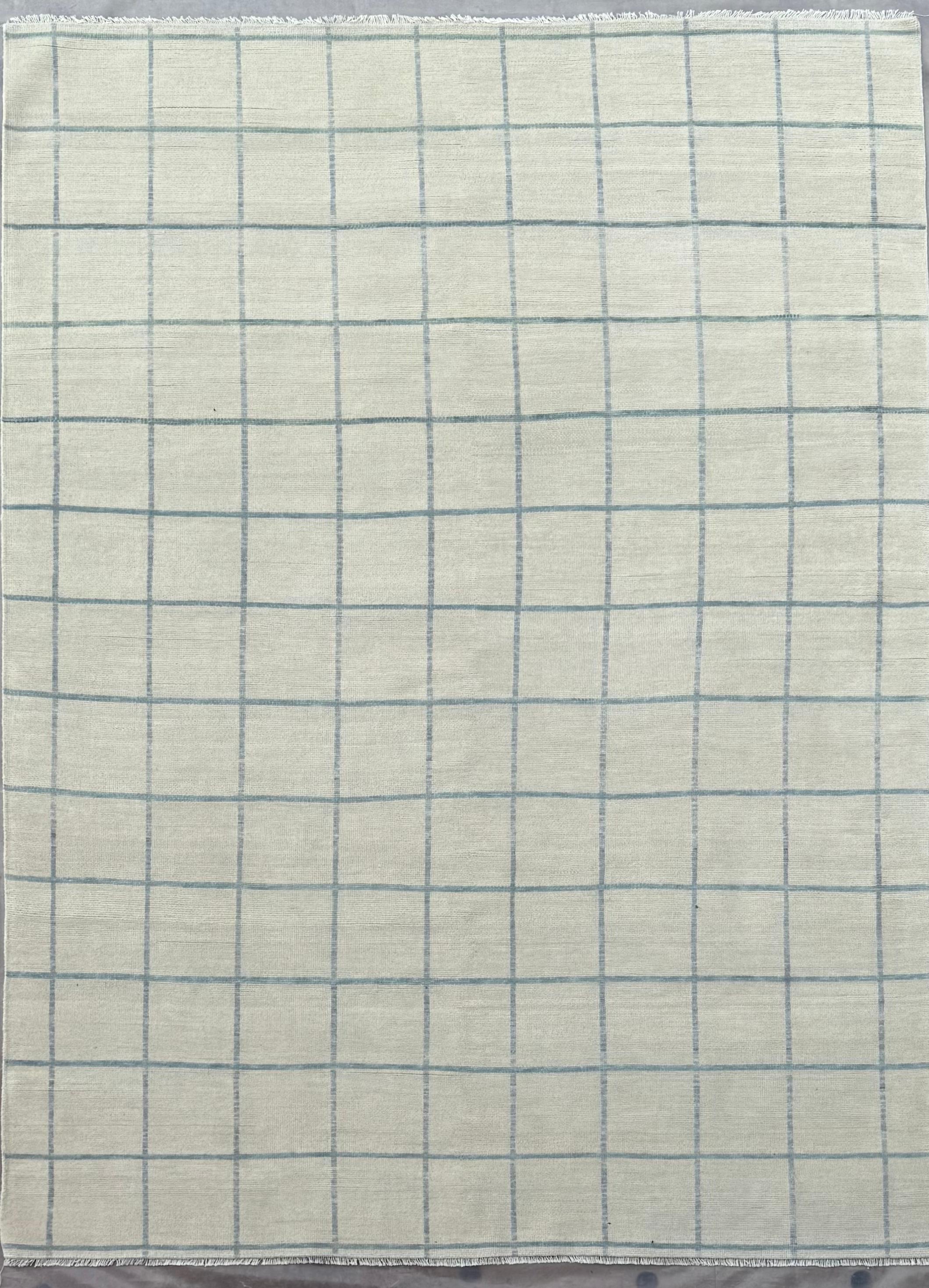 Floret Plaid – Chambray Rug