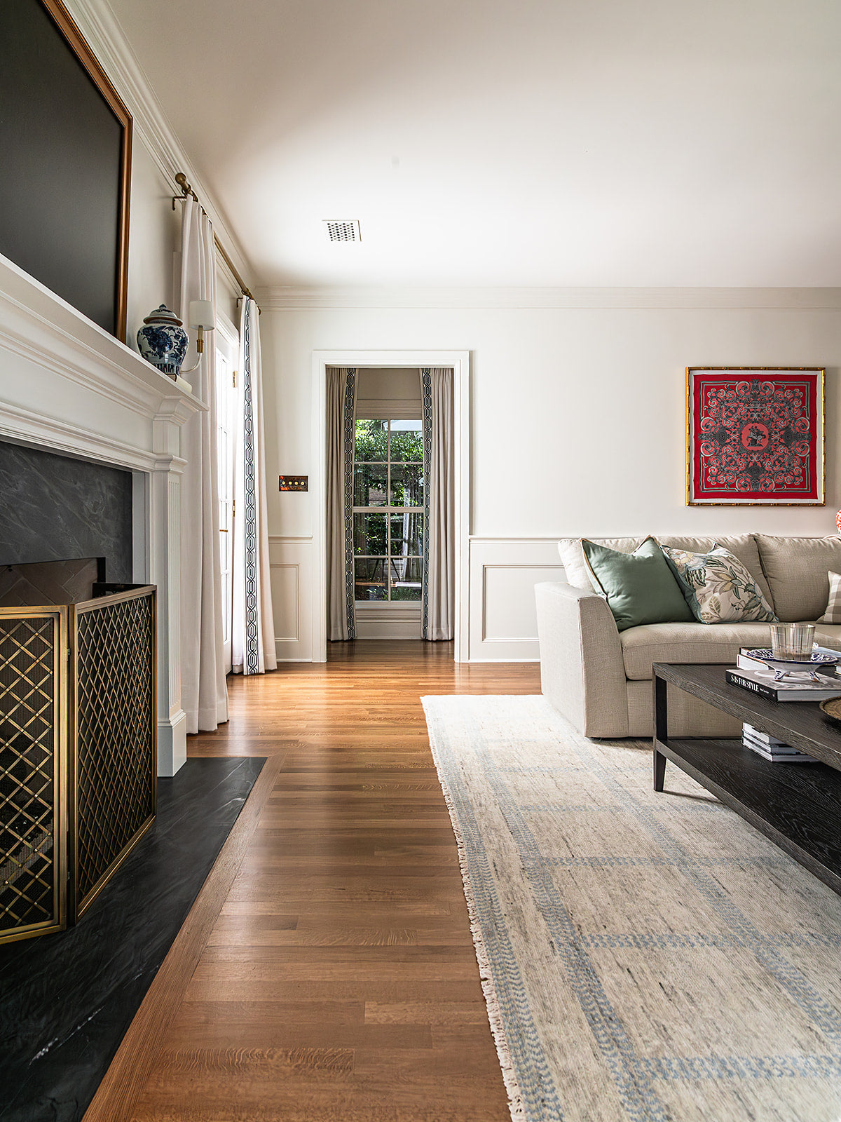 Floret Plaid – Chambray Rug