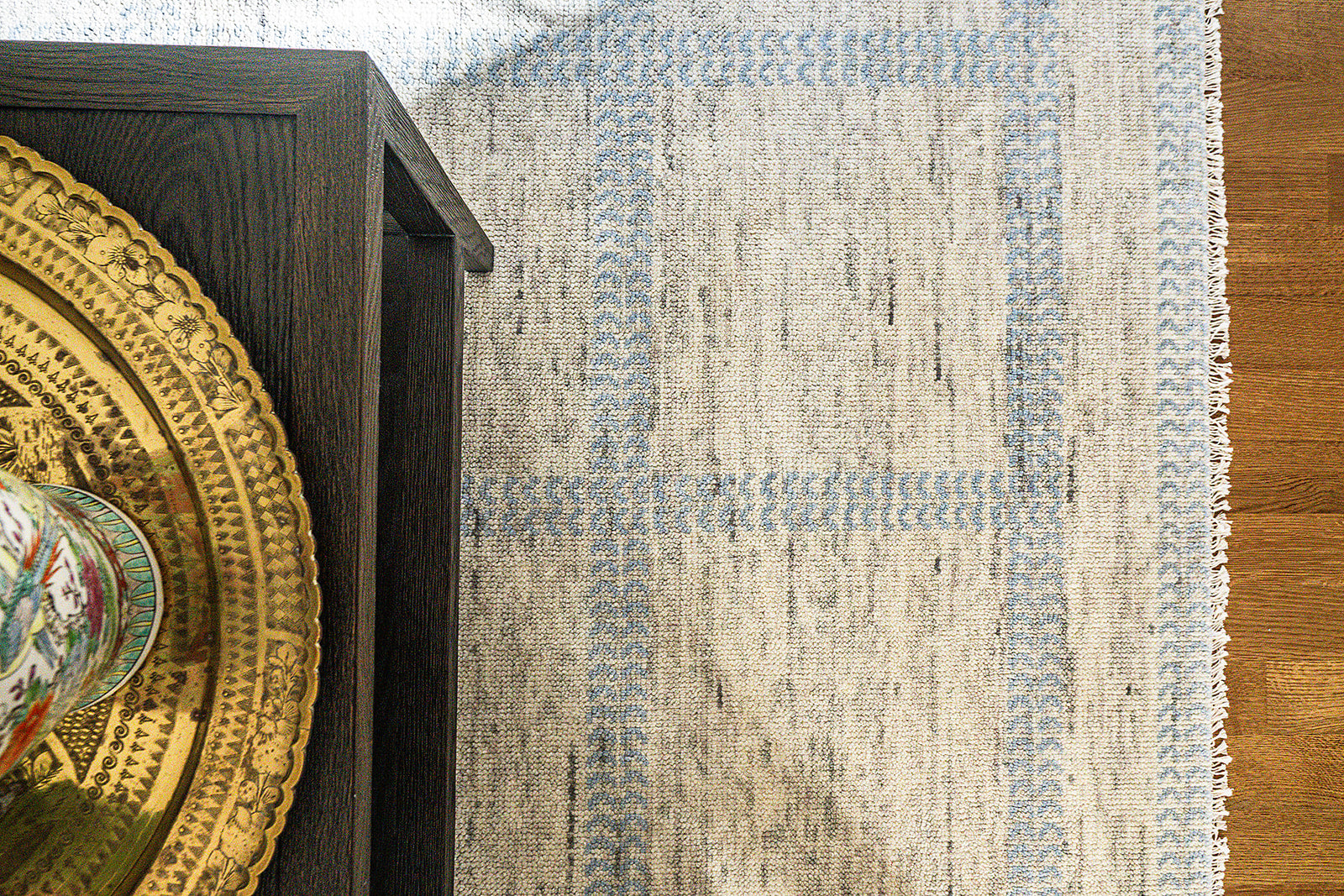 Floret Plaid – Chambray Rug