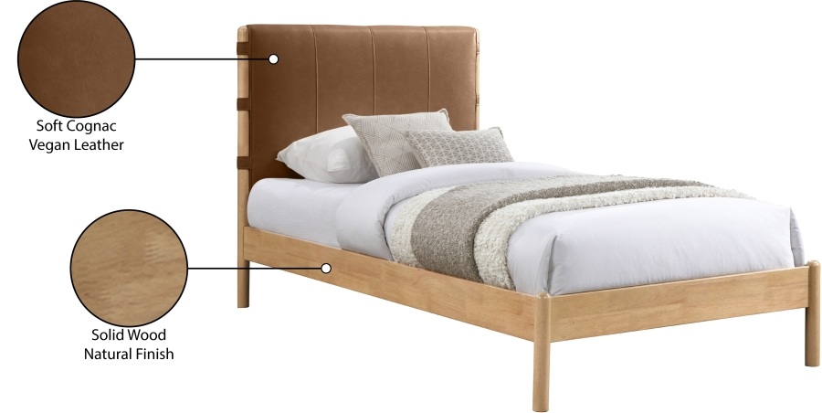 Ashton Cognac Twin Bed