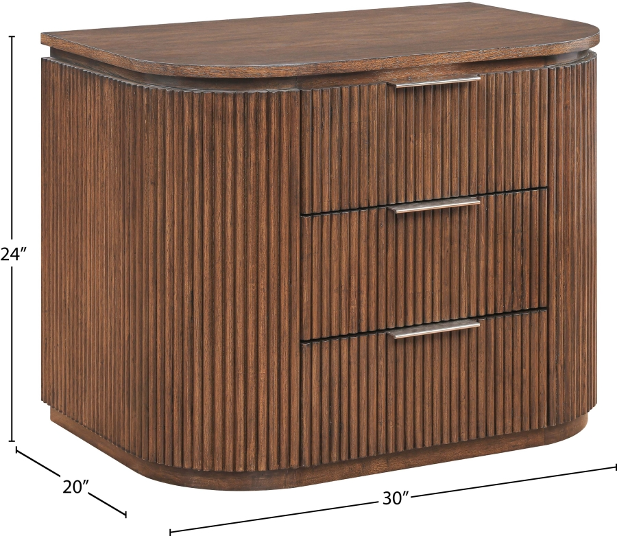 Aston Brown Nightstand Drawer