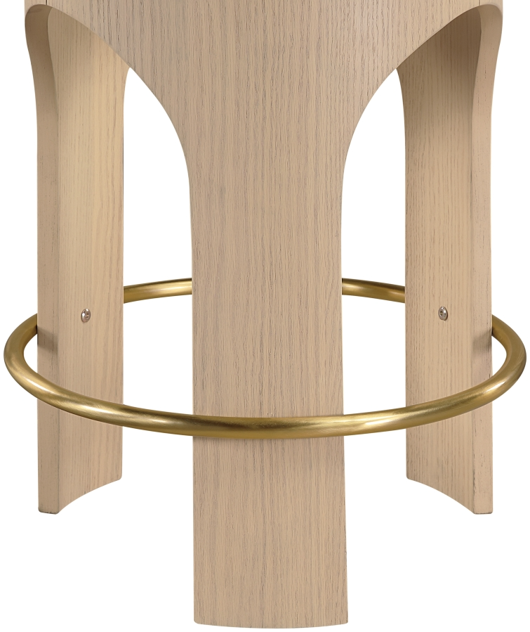 Bucatini Natural Black Counter Stool