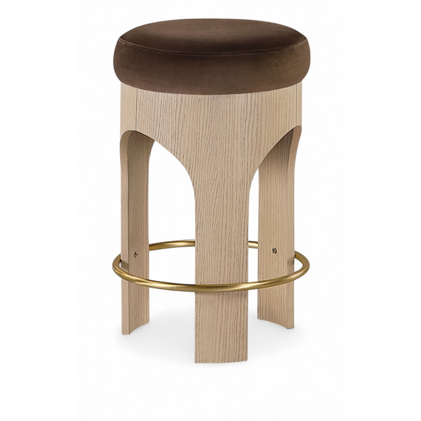Bucatini Natural Brown Counter Stool
