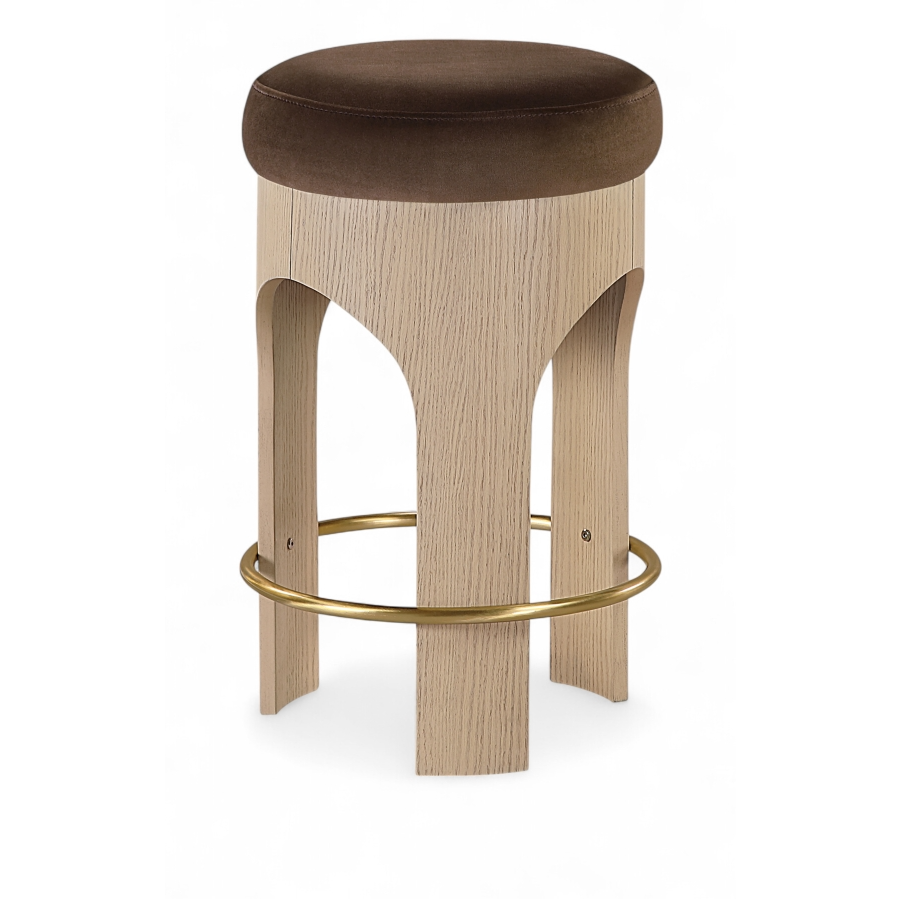 Bucatini Natural Brown Counter Stool