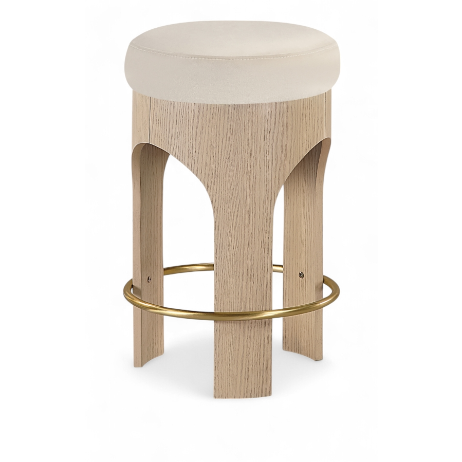 Bucatini Natural Cream Counter Stool