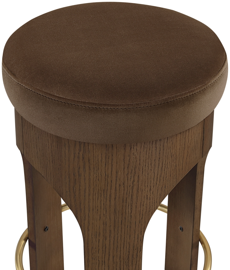 Bucatini Walnut Brown Counter Stool
