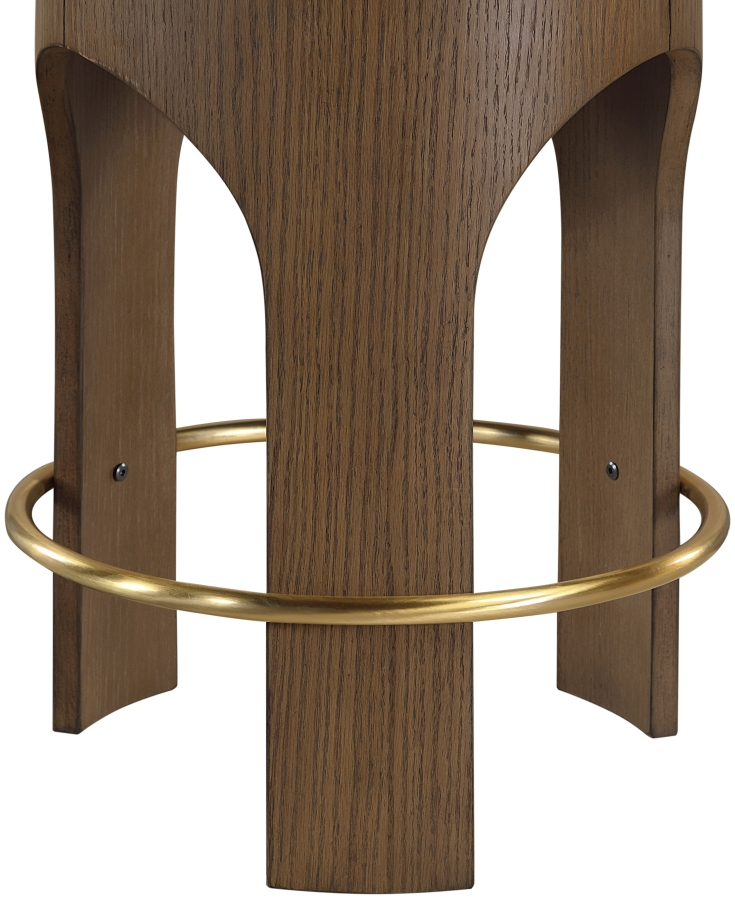 Bucatini Walnut Cream Counter Stool
