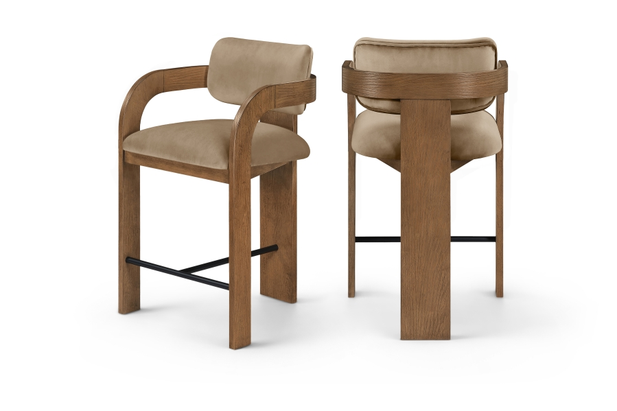 Cedric Beige Counter Stool