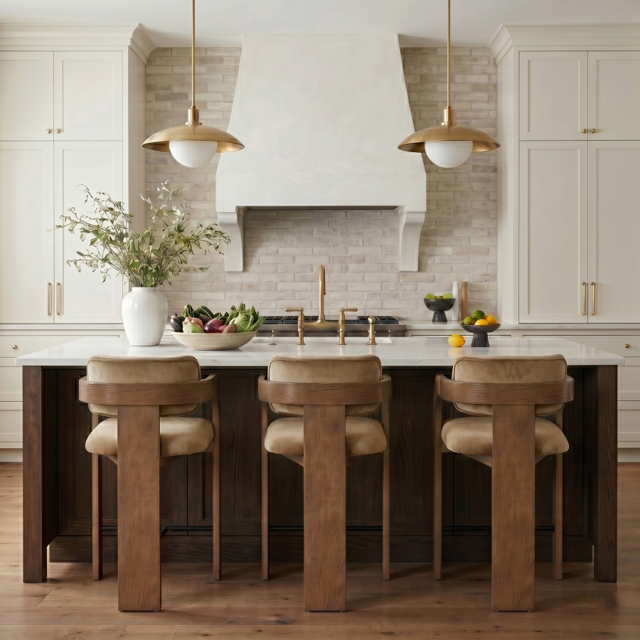 Cedric Beige Counter Stool