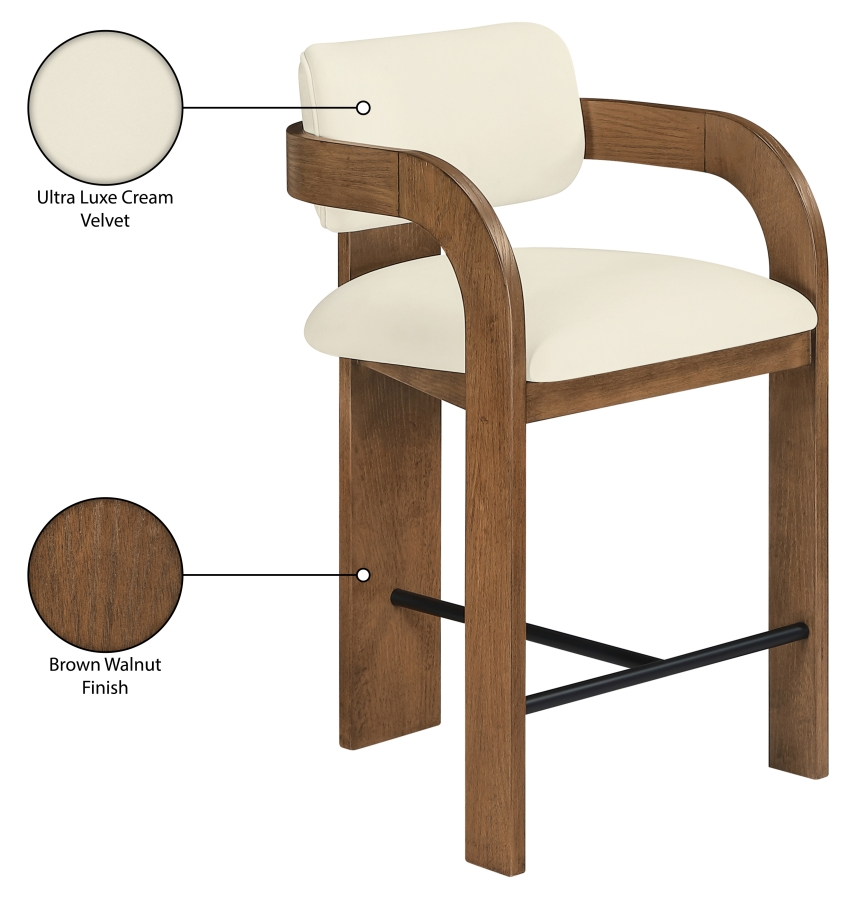 Cedric Cream Counter Stool