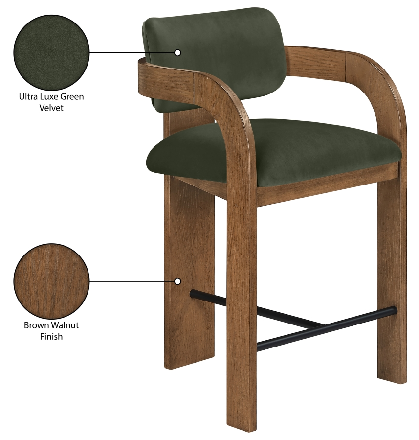 Cedric Green Counter Stool