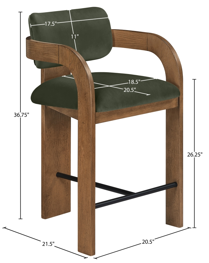 Cedric Green Counter Stool