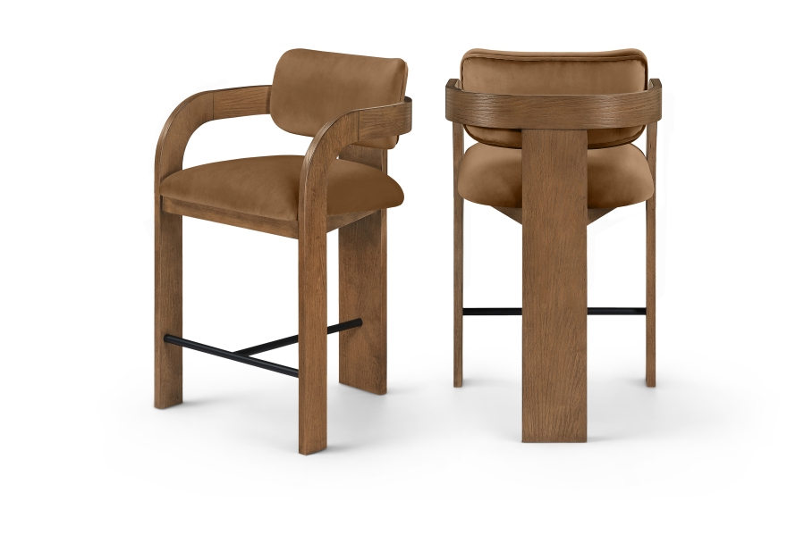 Cedric Saddle Counter Stool