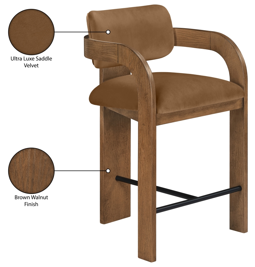 Cedric Saddle Counter Stool
