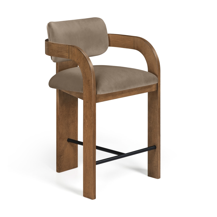 Cedric Taupe Counter Stool