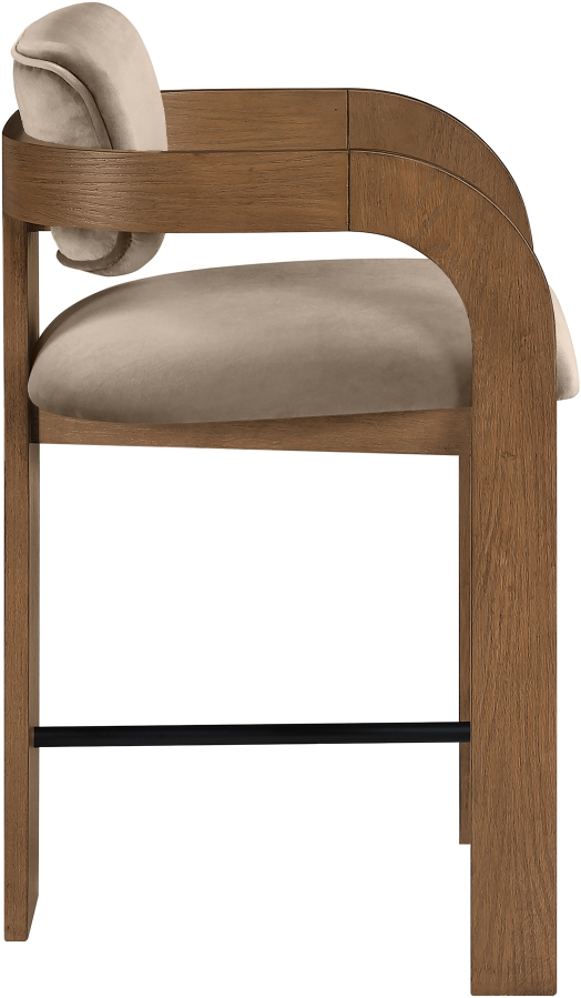 Cedric Taupe Counter Stool