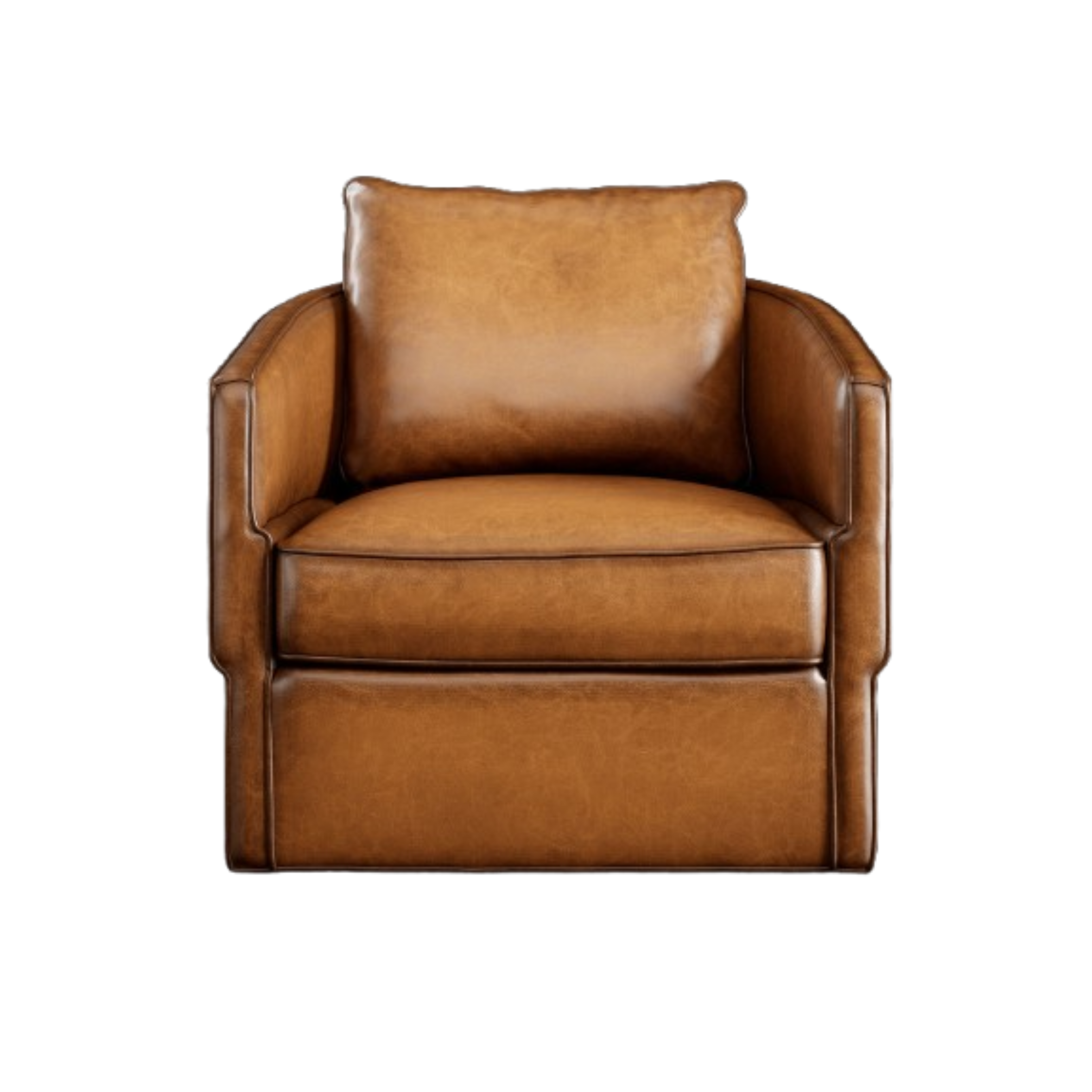 Claire Leather Swivel Chair
