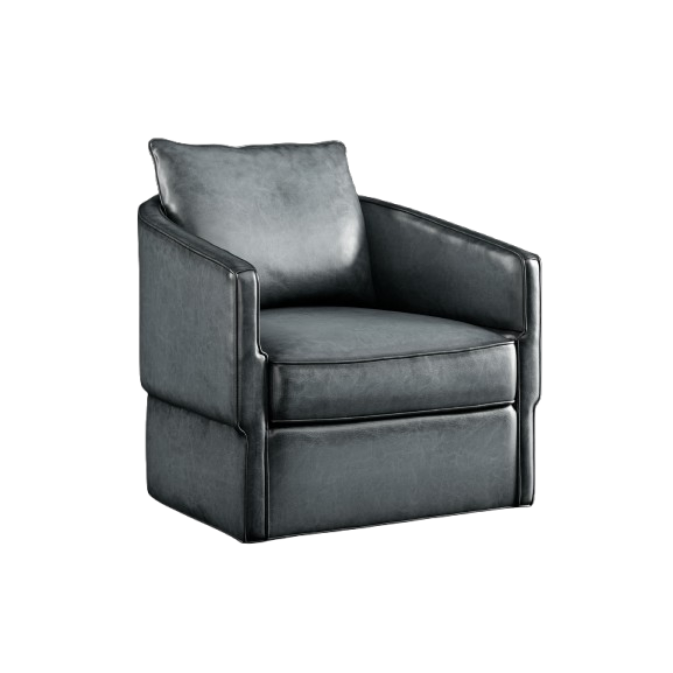 Claire Leather Swivel Chair