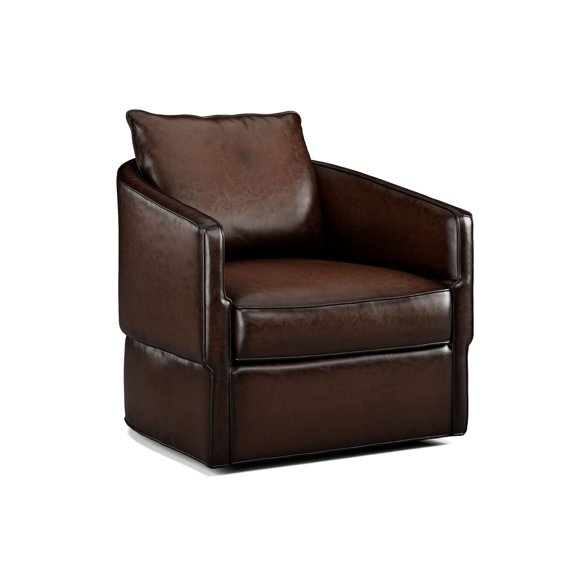 Claire Leather Swivel Chair