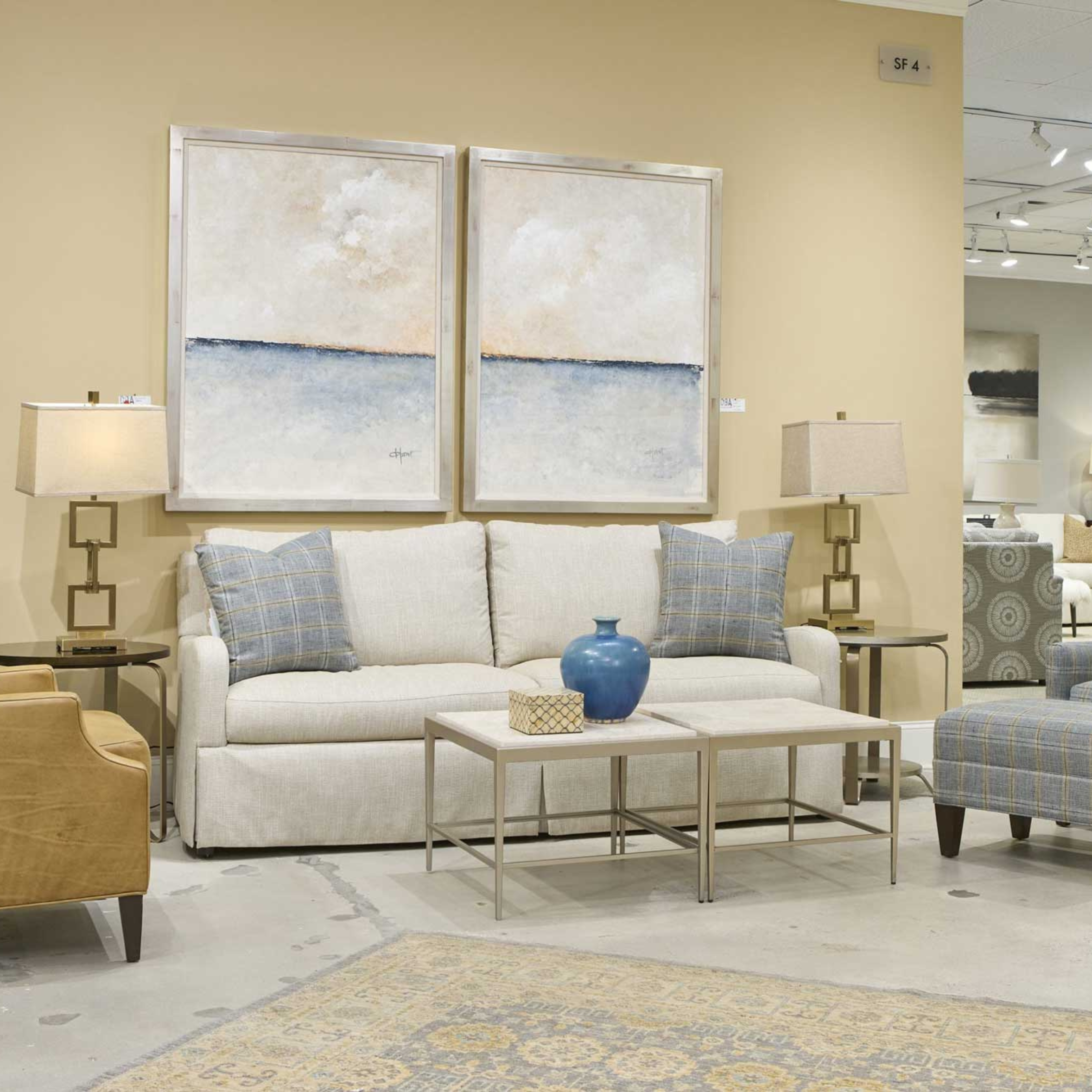 Elizabeth Skirted Settee