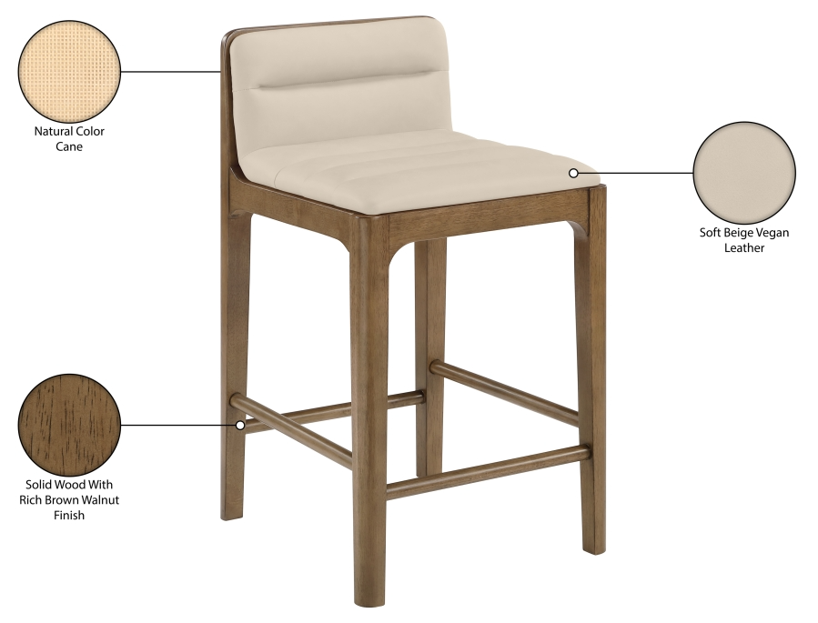 Ellion Beige Counter Stool