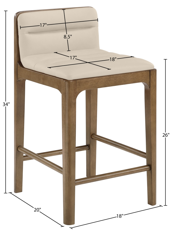Ellion Beige Counter Stool