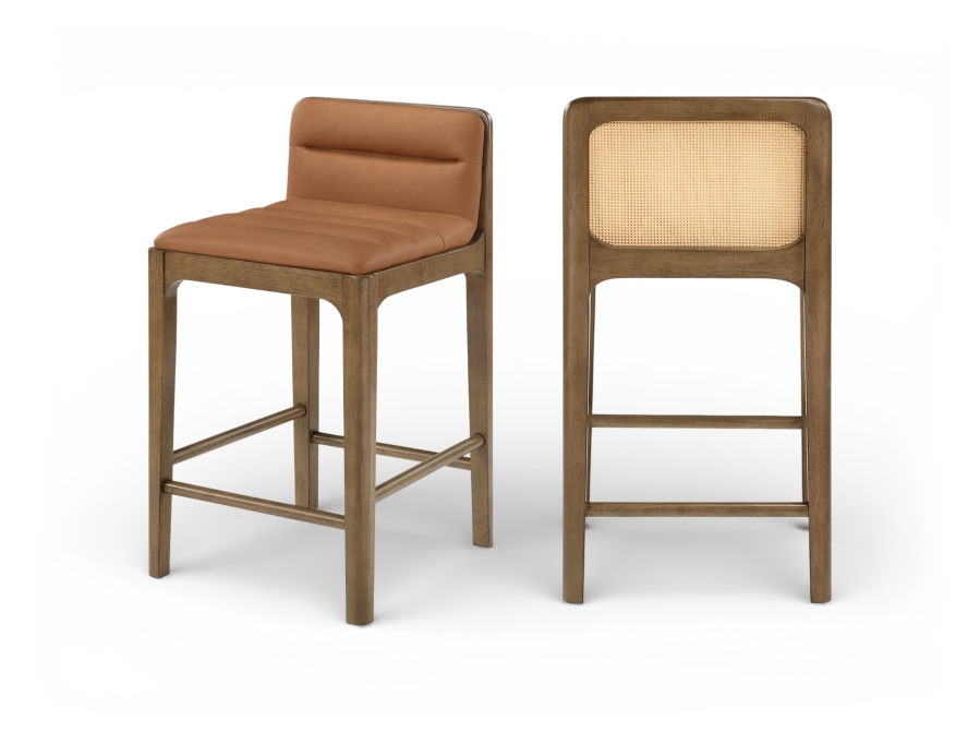 Ellion Cognac Counter Stool