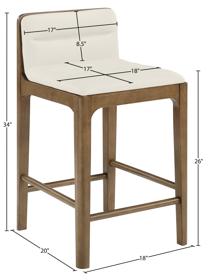 Ellion Cream Counter Stool