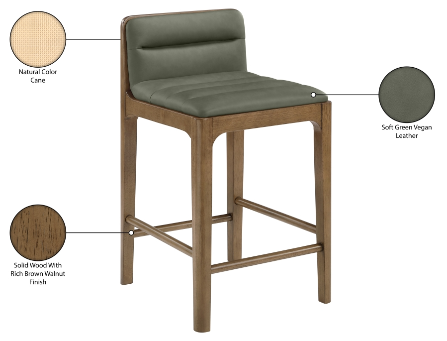 Ellion Green Counter Stool