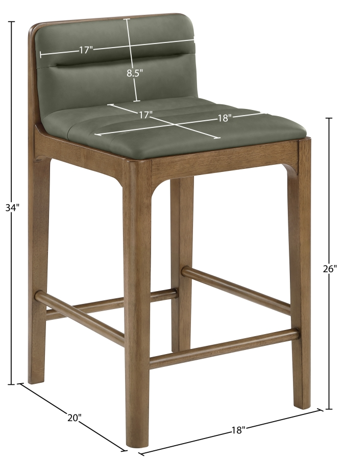 Ellion Green Counter Stool