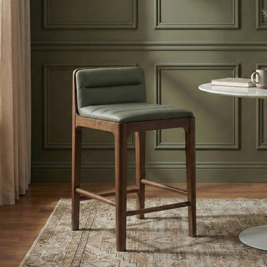 Ellion Green Counter Stool