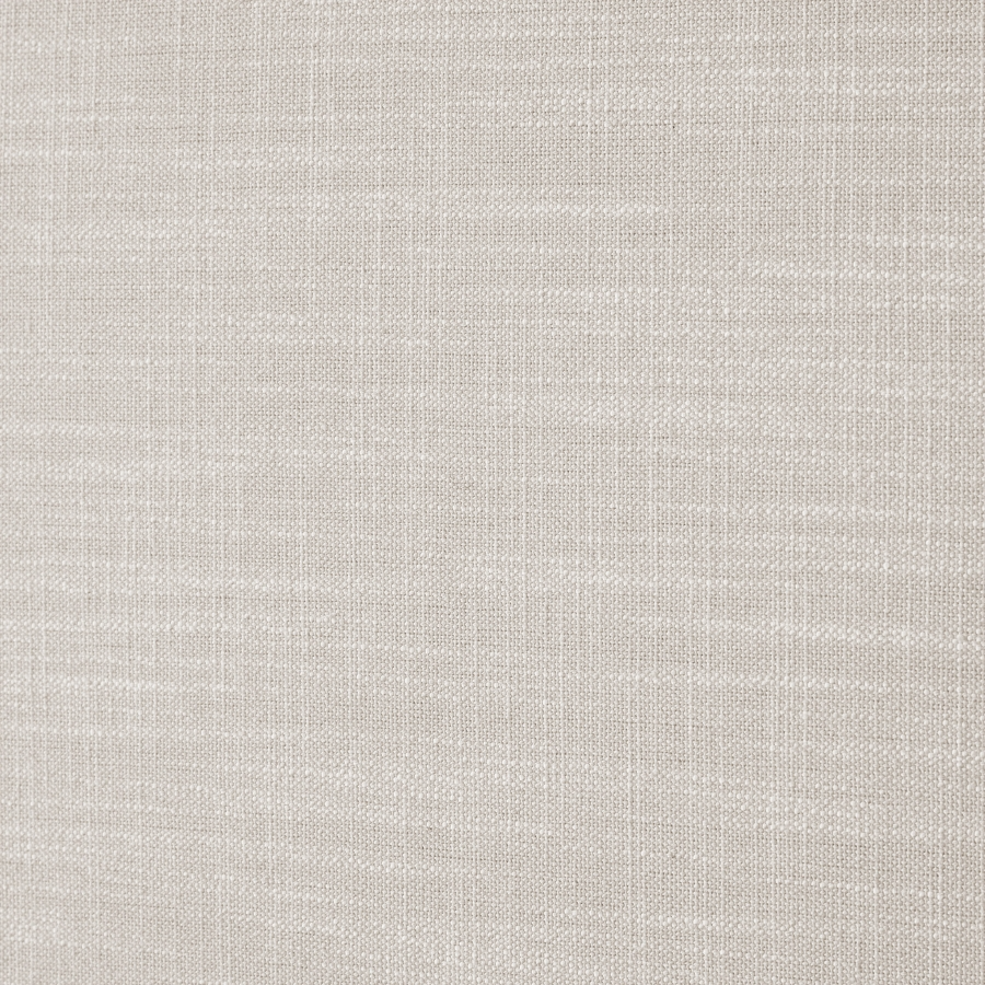Emet Cream Linen Textured Fabric Upholstered Twin Bed