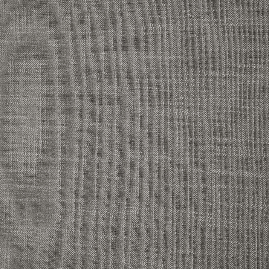 Emet Grey Linen Textured Fabric Upholstered Full Bed