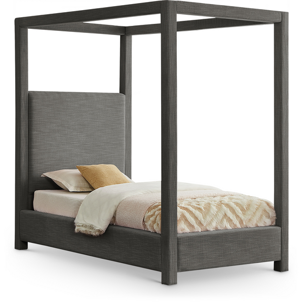 Emet Grey Twin Bed
