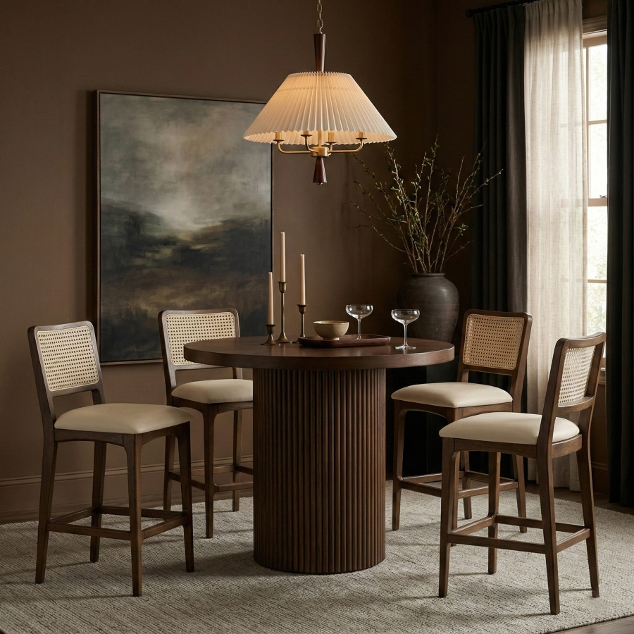 Greenhouse Beige Counter Stool