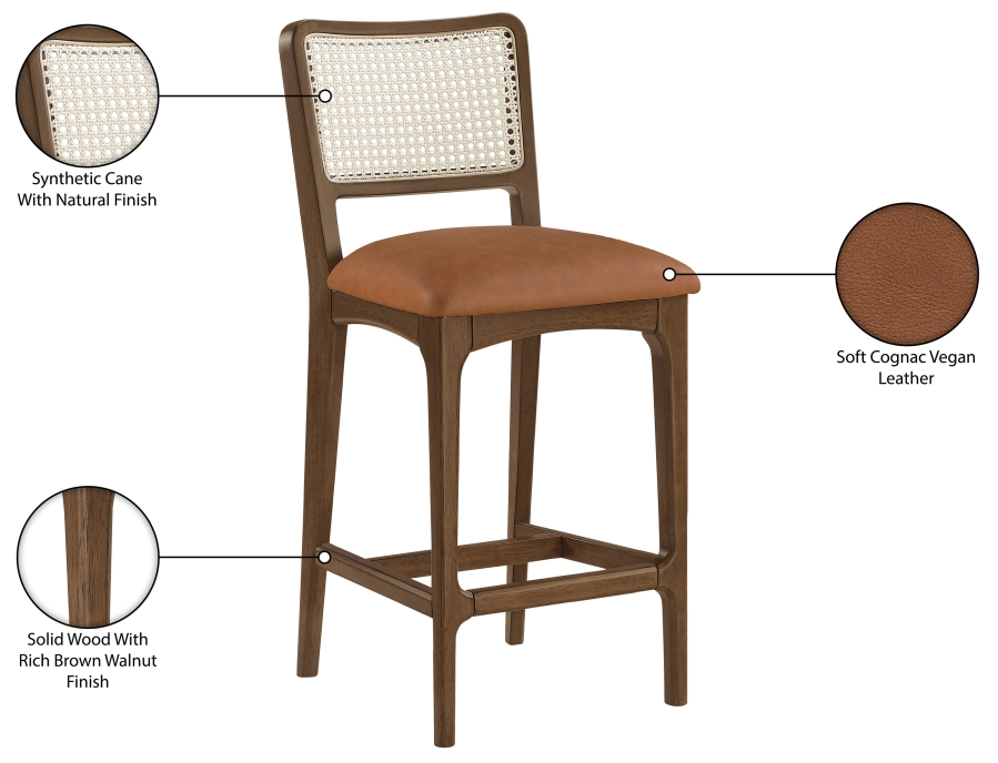 Greenhouse Cognac Counter Stool