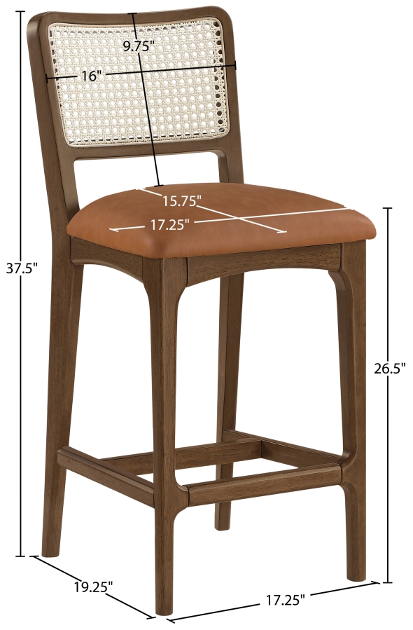 Greenhouse Cognac Counter Stool