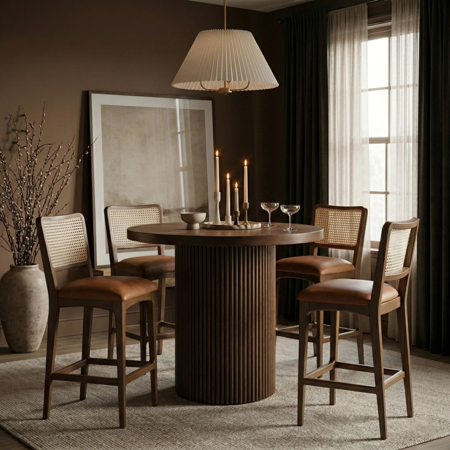 Greenhouse Cognac Counter Stool