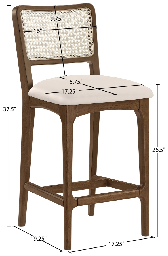Greenhouse Cream Counter Stool