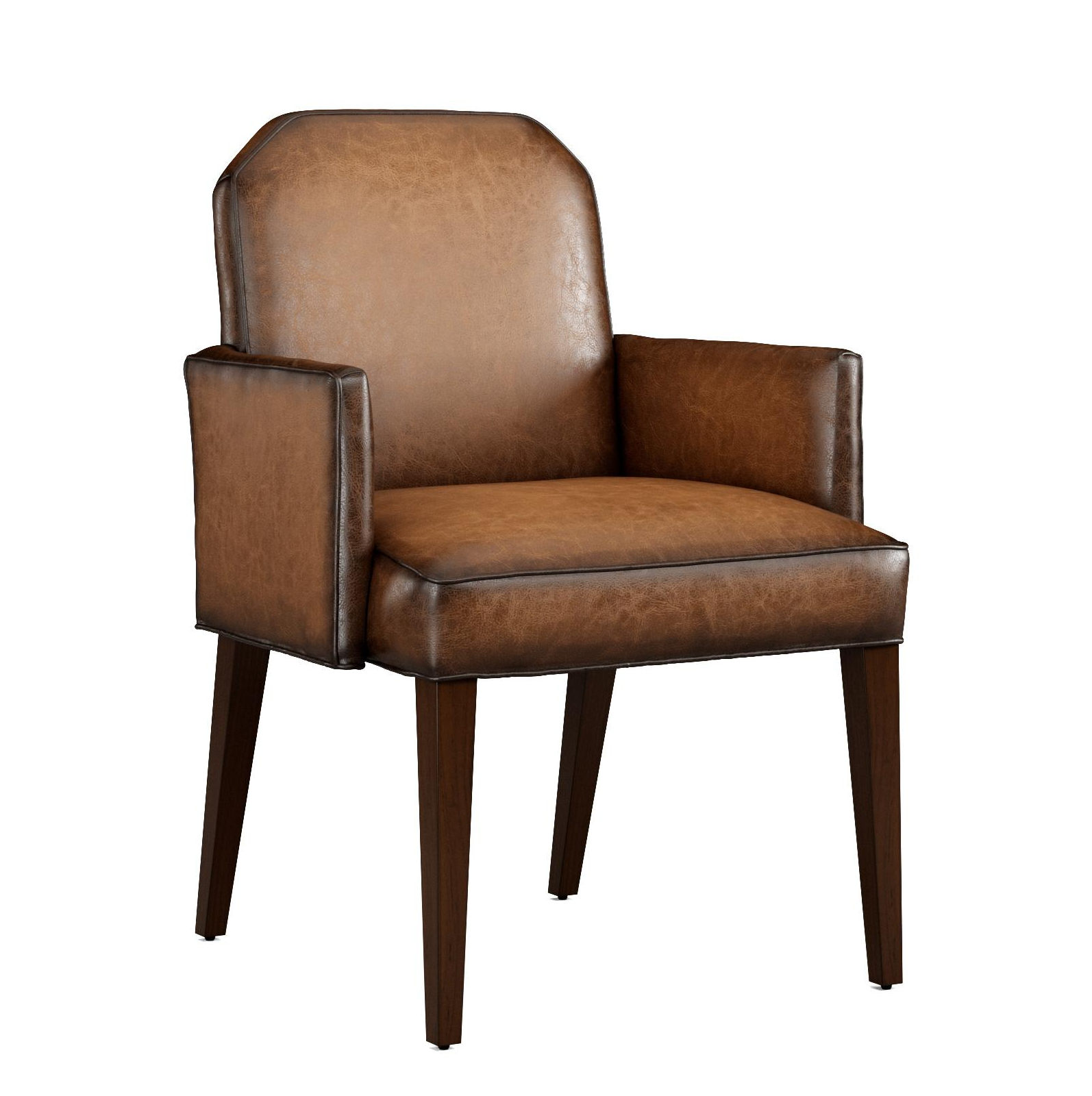 Huxley Leather Dining Arm Chair