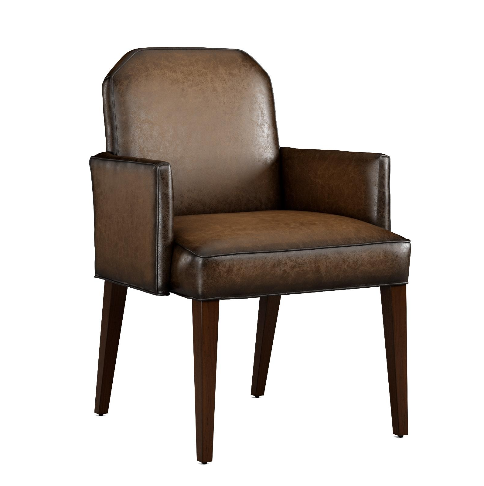 Huxley Leather Dining Arm Chair