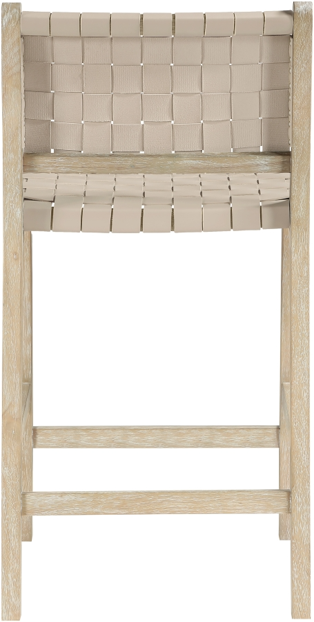 Intertwine Beige Counter Stool