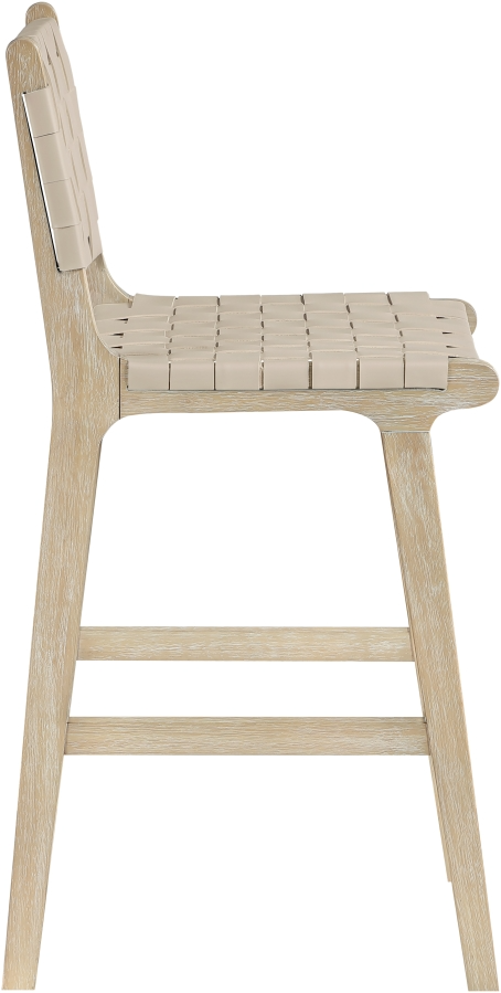 Intertwine Beige Counter Stool