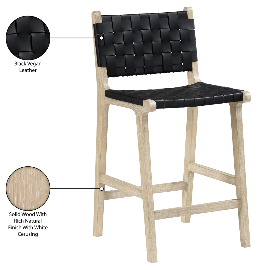 Intertwine Black Counter Stool