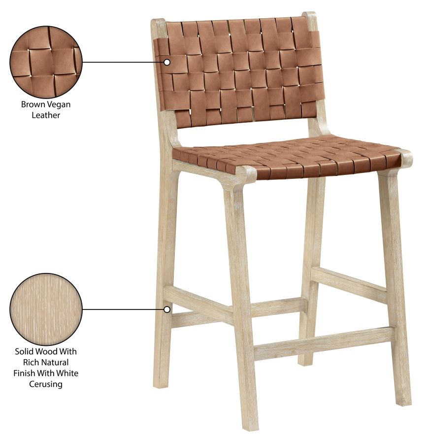 Intertwine Brown Counter Stool