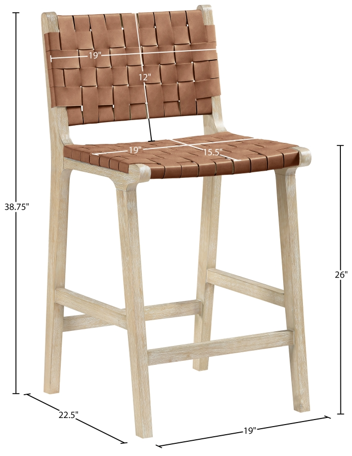 Intertwine Brown Counter Stool