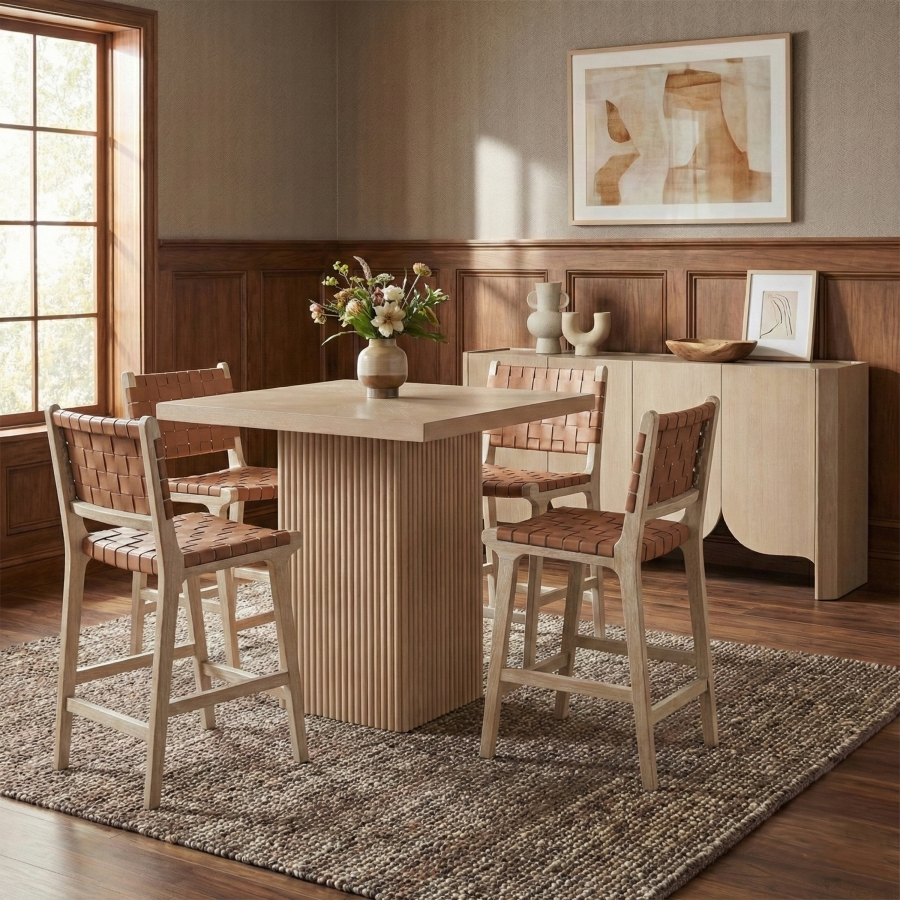Intertwine Brown Counter Stool