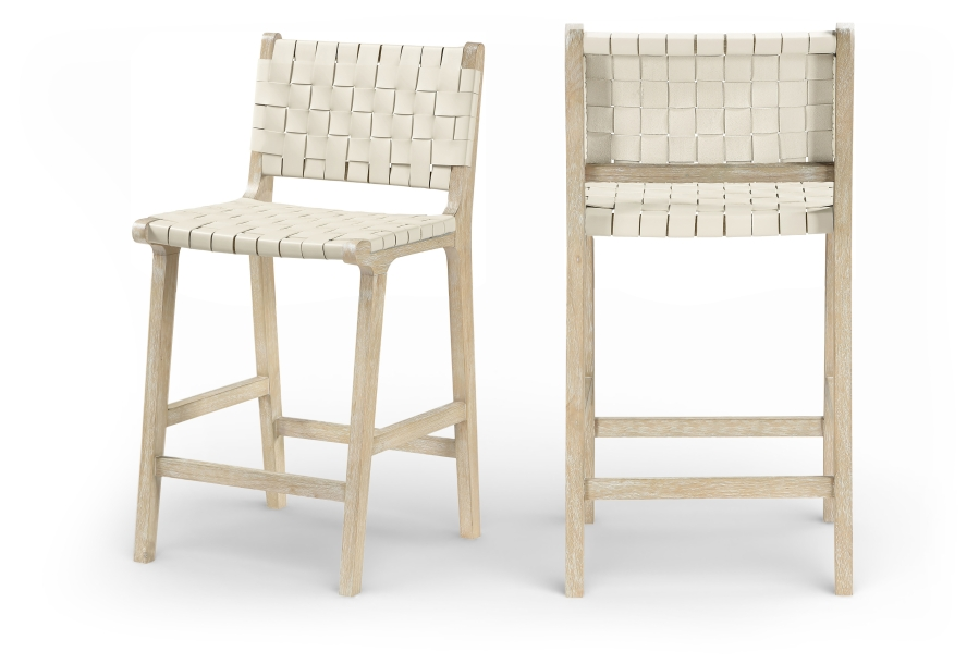 Intertwine Cream Counter Stool