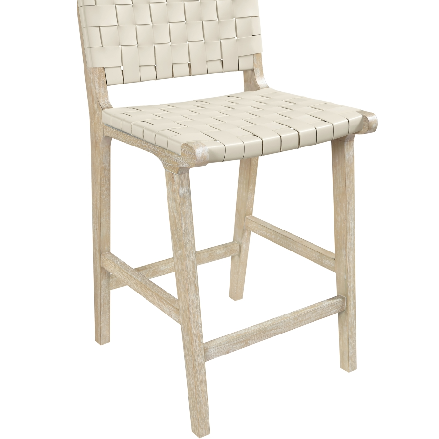 Intertwine Cream Counter Stool
